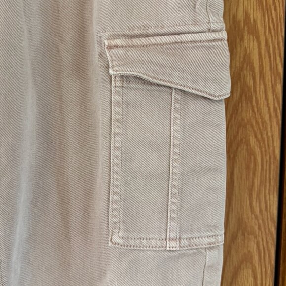 Maurices Edgely Relaxed Boyfriend Straight Mid Rise Cargo Jeans Pink size 10 - Picture 6 of 6